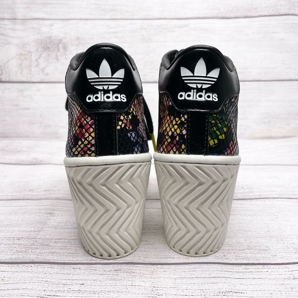 adidas Superstar Ellure Wedge Shoes size 5.5 - Picture 3 of 7